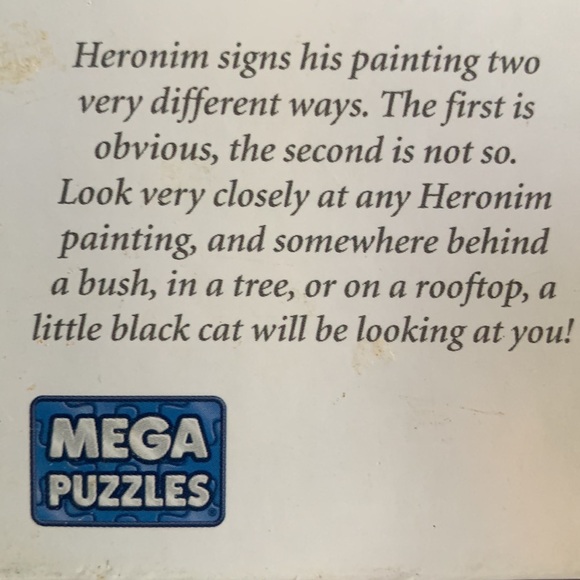 Folk art signed print puzzle - Picture 5 of 9